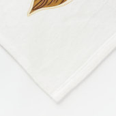 Golden Leaf Luxury Fleece Deken (Hoek)