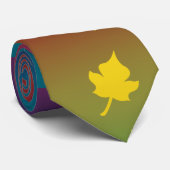 Golden Leaf met regenboog - Stropdas (Opgerold)