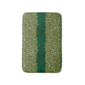 Golden leaf op groene achtergrond badmat (Voorkant Verticaal)