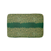 Golden leaf op groene achtergrond badmat (Voorkant)