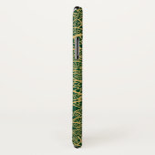 Golden leaf op groene achtergrond Case-Mate iPhone case (Achterkant / rechts)