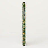 Golden leaf op groene achtergrond Case-Mate iPhone case (Achterkant/links)