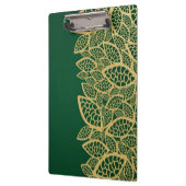 Golden leaf op groene achtergrond klembord (Links)
