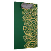Golden leaf op groene achtergrond klembord (Rechts)