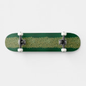 Golden leaf op groene achtergrond persoonlijk skateboard (Horizontaal)