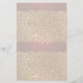 Golden leaf op rode achtergrond briefpapier (Voorkant)