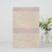 Golden leaf op rode achtergrond briefpapier (Staand voorkant)