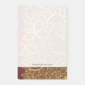 Golden leaf op rode achtergrond post-it® notes (Voorkant)