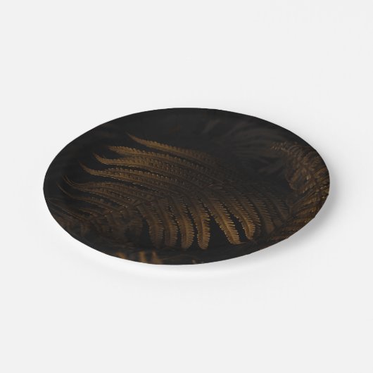 Golden leaf papieren bordje (Gekanteld)