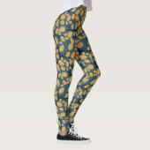 Golden Leaf Pattern Leggings (Rechts)