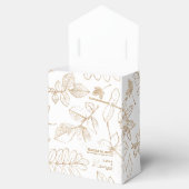 Golden Leaf Pattern Wedding ID655 Bedankdoosjes (Geopend)