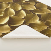 Golden Leaf Sherpa Deken (3/4)