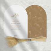 Golden Leaf Wedding Gold Arch ID655 Kaart