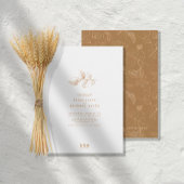 Golden Leaf Wedding Gold ID655 Kaart