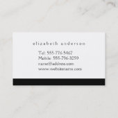  Golden Leaved Roman Wreatmonogram - zwart Visitekaartje (Achterkant)