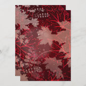 Golden Leaves 1 Bedankkaart (Voorkant / Achterkant)