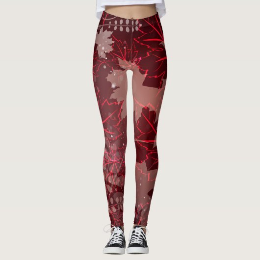Golden Leaves 1 Leggings (Voorkant)