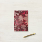 Golden Leaves 1 Post-it® Notes (Op bureau)