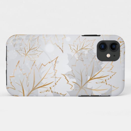Golden Leaves 3 Case-Mate iPhone Case (Achterkant (horizontaal))
