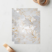 Golden Leaves 3 Notitiekaartje (Voorkant / Achterkant in situ)