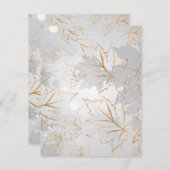 Golden Leaves 3 Notitiekaartje (Voorkant / Achterkant)