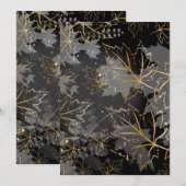 Golden Leaves 5 Bedankkaart (Voorkant / Achterkant)