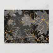 Golden Leaves 5 Briefkaart (Achterkant)