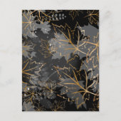 Golden Leaves 5 Briefkaart (Voorkant)