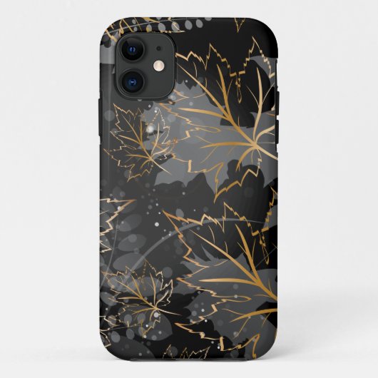 Golden Leaves 5 Case-Mate iPhone Case (Achterkant)