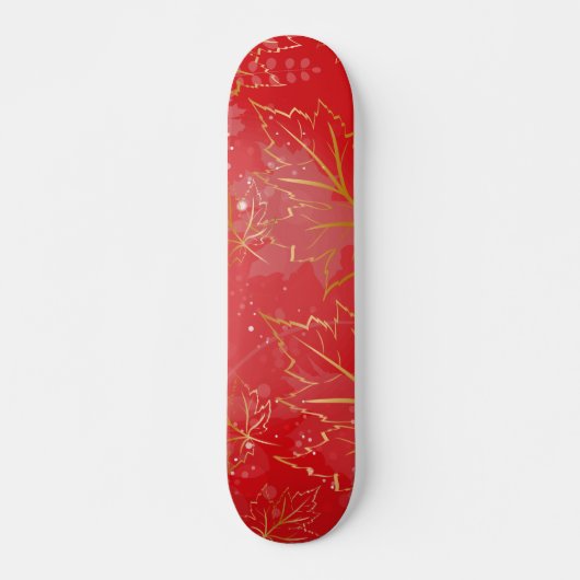 Golden Leaves 6 Persoonlijk Skateboard (Voorkant)