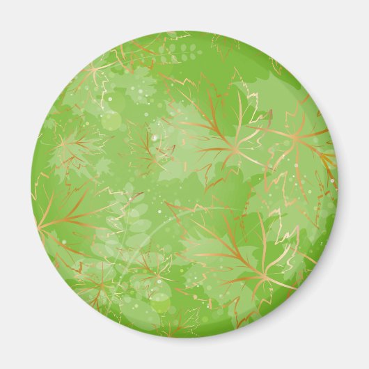 Golden Leaves 7 Magneet (Voorkant)