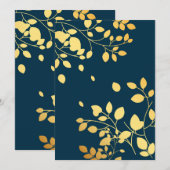 Golden Leaves 8 Bedankkaart (Voorkant / Achterkant)