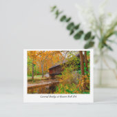 Golden Leaves en tijdloze schoonheid: Bever Herfst Briefkaart (Staand voorkant)