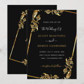 Golden Leaves Framed Weddenschap Black Gold (Voorkant / Achterkant)