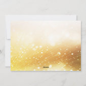 Golden Leaves Holiday Christmas Kaart (Achterkant)