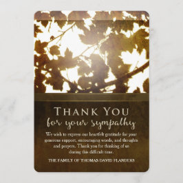 Golden Leaves Nostalgia Bedankt voor je sympathiek