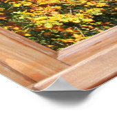 Golden Leaves of Autumn van een Venster Poster (Hoek)