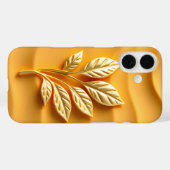 Golden Leaves op Ochre Hoesje-Mate iPhone Case (Achterkant (horizontaal))