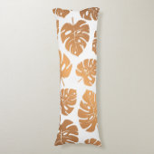 Golden Leaves Pattern Lichaamskussen (Voorkant Verticaal)