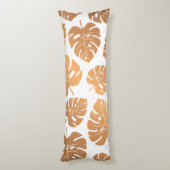 Golden Leaves Pattern Lichaamskussen (Achterkant (Verticaal))