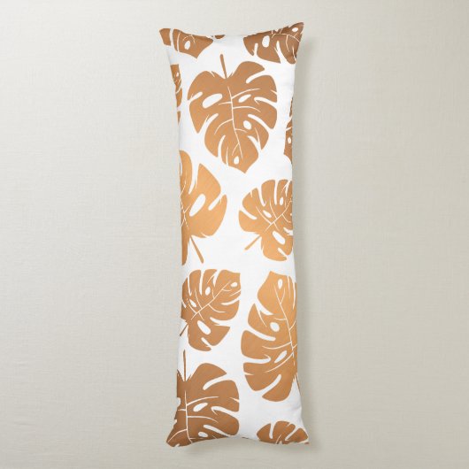 Golden Leaves Pattern Lichaamskussen (Achterkant (Verticaal))