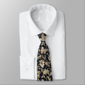 Golden Leaves Pattern Stropdas (Gebonden)