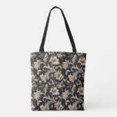 Golden Leaves Pattern Tote Bag (Achterkant)