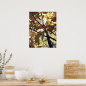 Golden Leaves uit de herfst Poster (Keuken)