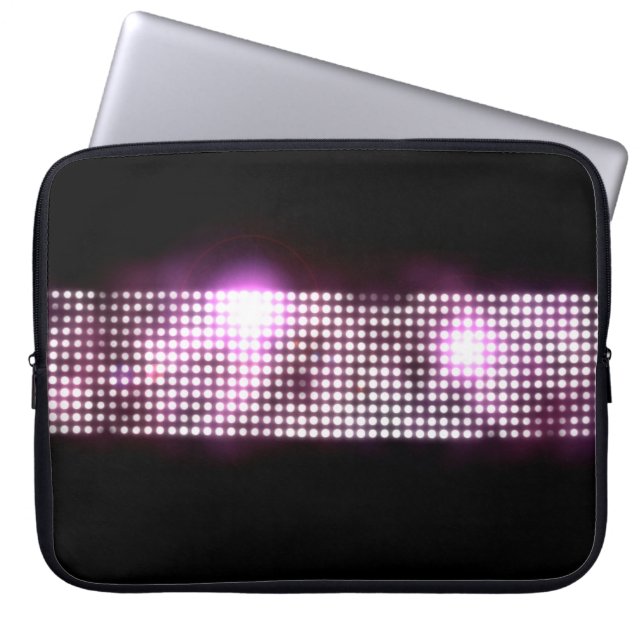 Golden lederen stoffering, een klap laptop sleeve (Voorkant)