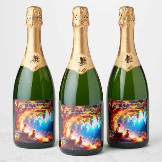 Golden Legacy - Vader & Kind Wijngaard Sparkling Sparkling Wijnetiket (Flessen)