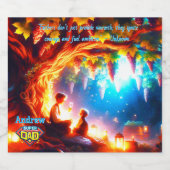 Golden Legacy - Vader & Kind Wijngaard Sparkling Wijnetiket (Enkel label)