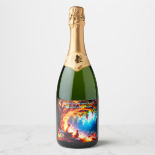 Golden Legacy - Vader & Kind Wijngaard Sparkling Wijnetiket