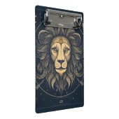 Golden Leo Zodiac Astrologie Ontwerp Mini Klembord (Schuin)