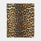 Golden Leopard Chic 🐆 Fleece Deken (Voorkant)